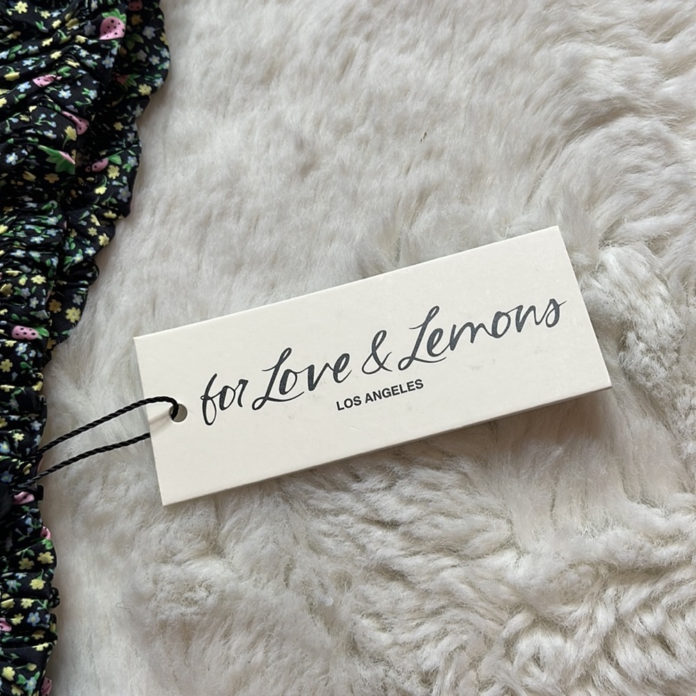 NWT For Love & Lemons Strawberry Thong - SIZE: S - Picture 3 of 4
